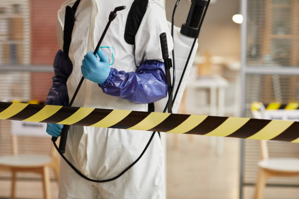 Professional Biohazard Cleanup technician working in Concrete, WA